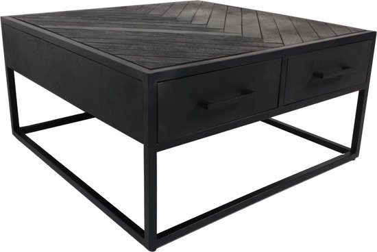 Salontafel Madison Black 80 x 80