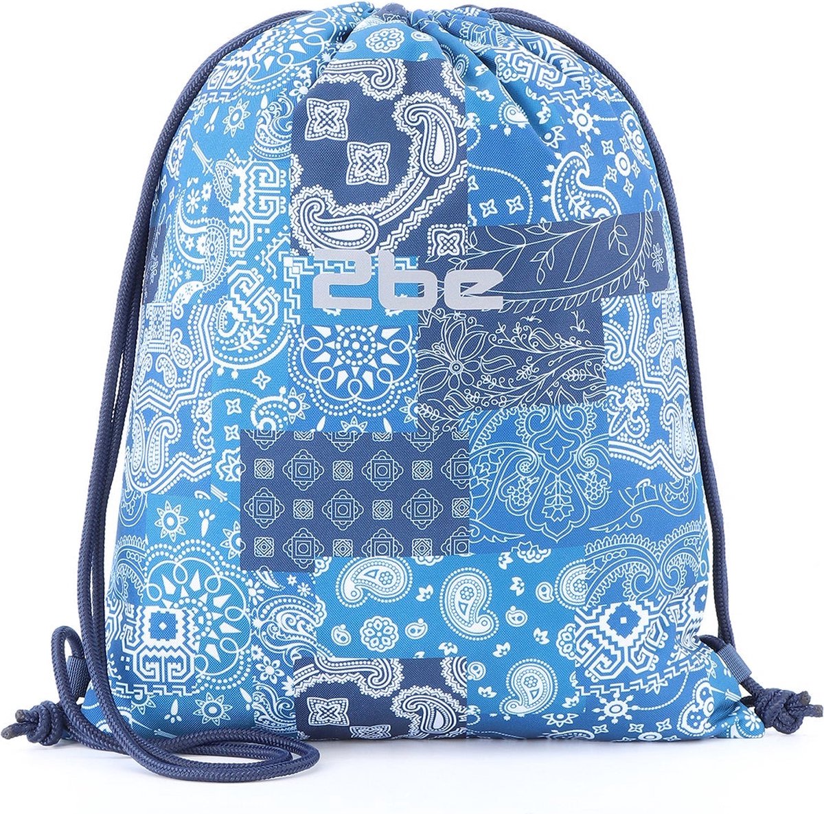 2be Gymtas / Rugzakje Lichtgewicht - 0 -10 Liter - Turnzakje – Koningsblauw - Koningsblauw