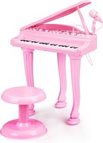 Piano Kinder - avec microphone - 40x34x44,5 cm - rose