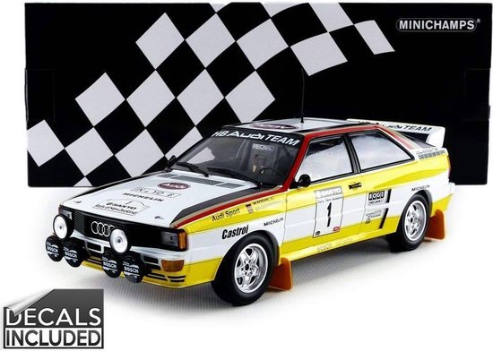 Minichamps 1/18 - Audi Quattro A2 Rallye Nouvelle-Zélande 1984 (ref 155 841101)
