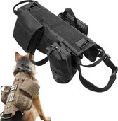 Tactisch honden harnas - zakjes - utility - universeel - comfortabel - verstelbaar - vest - hondenvest