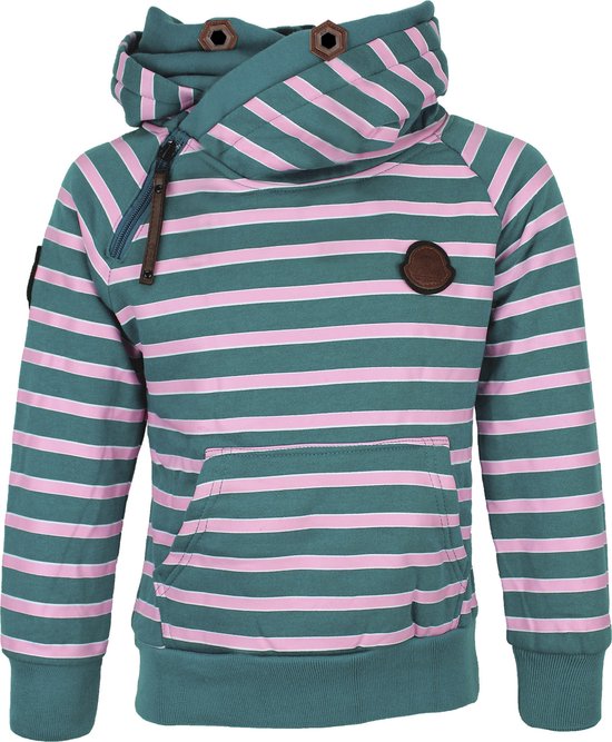 S&C Hoodie Goodday groenroze Kids & Kind Meisjes Groen/Roze - Maat: