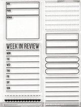 Silicone Stempel - Week Planning Stempel - Stempel Voor Hobby, Bullet Journal, Scrapbook - Plannen Stempels