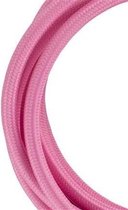 Bailey stoffen kabel 2-aderig roze 3m