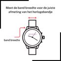 Illustratie horloge met pijl die bandbreedte aangeeft