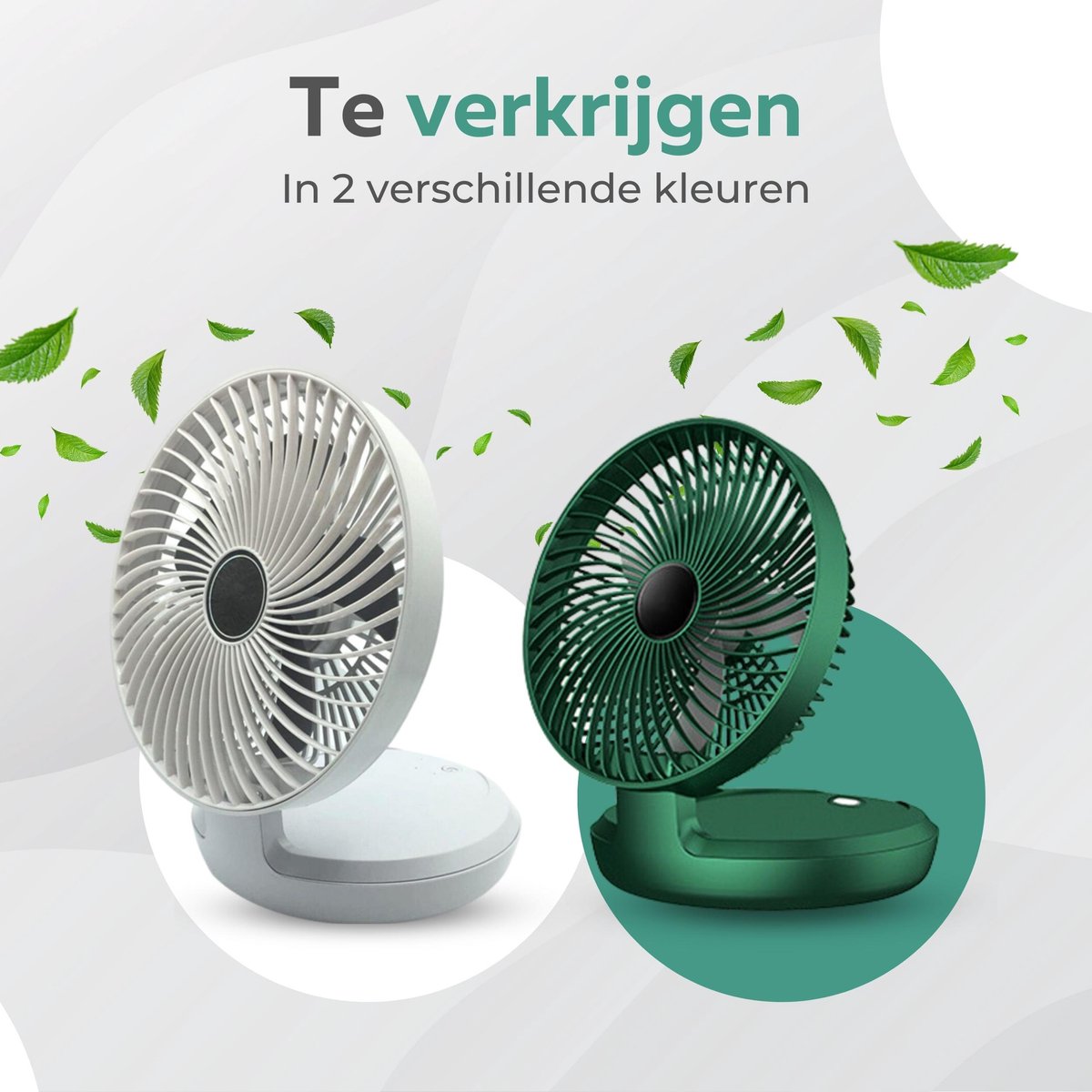 Ventilateur de bureau sans fil - Ventilateur de table - Wit - Quatre  vitesses de vent