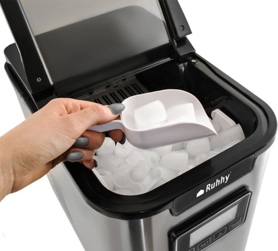 Ilso ijsblokjes machine met LCD scherm - ijsmachine - ijsklontjes - ice cube maker - 12KG/24U - 120W van Ilso — afbeelding 3