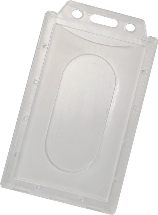 Fako Bijoux® - Porte Carte PCS Vertical - Carte d'Identité - Porte Carte - Porte Badge - Transparent - 1 Pièce