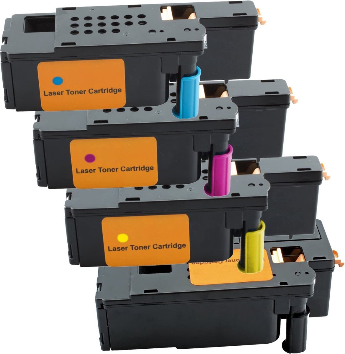 Geschikt voor Xerox Phaser 6020, 6022, WorkCentre 6025, 6027 Toner cartridges - Multipack 4 Kleuren