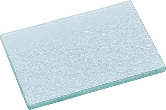 Zeller snijplank met siliconen voetjes - glas - 30 x 20 cm