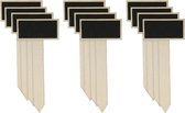 Cepewa Emporte-pièces ardoises/tableaux noirs sur bâtonnets - 12x - 21 cm - Etiquettes potager
