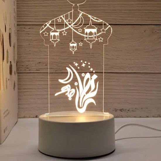 3D Illusie Lamp Ramadan