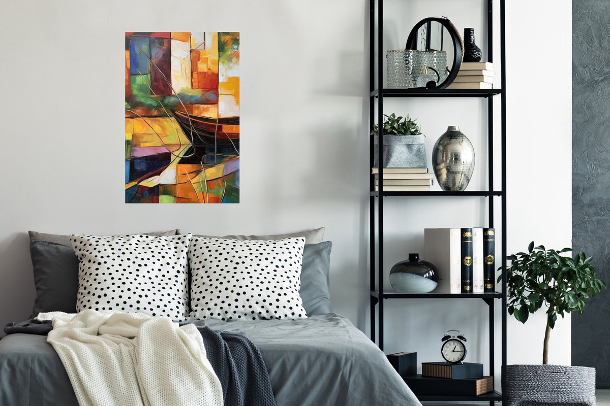 Poster Abstract - Kunst - Boot - Kleuren - 40x60 cm