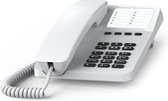 GIGASET Desk 400 analoge telefoon - 4 directe geheugens - 10 verkort kiesgeheugens - wit