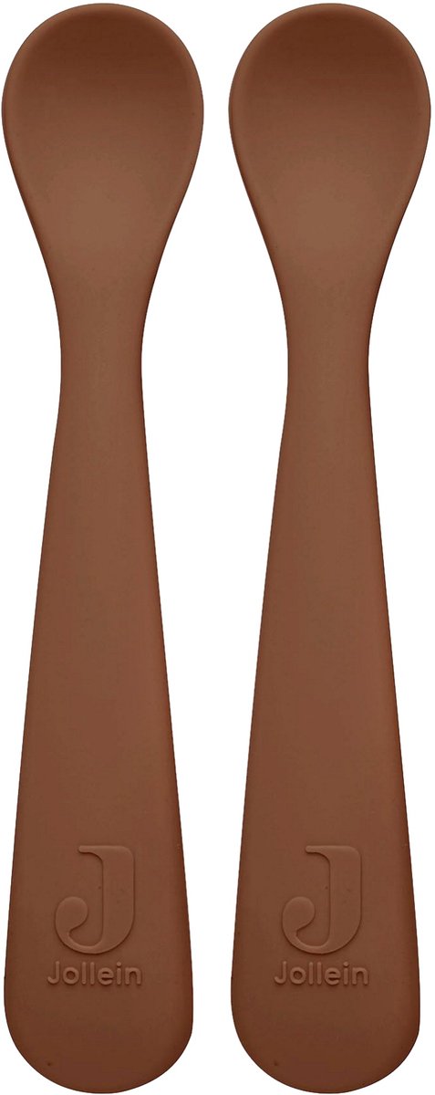 Jollein Lepeltje Siliconen - Caramel - 2 stuks