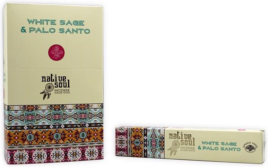 Foto: Green tree native soul white sage en palo santo 12 pakjes 