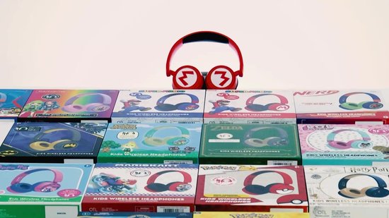 Animal Crossing - Casque junior sans fil - Limiteur de volume - Microphone - Pliable - Longue durée de lecture