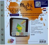 MyArtBook papier vierkant - toned 4 kleuren 225g