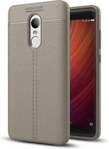 Litchi TPU Case - Xiaomi Redmi Note 4 / Note 4X - Grijs