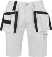 STØRVIK Thijs Stretch Short Work Pants Men - Short de travail - Taille M - Wit
