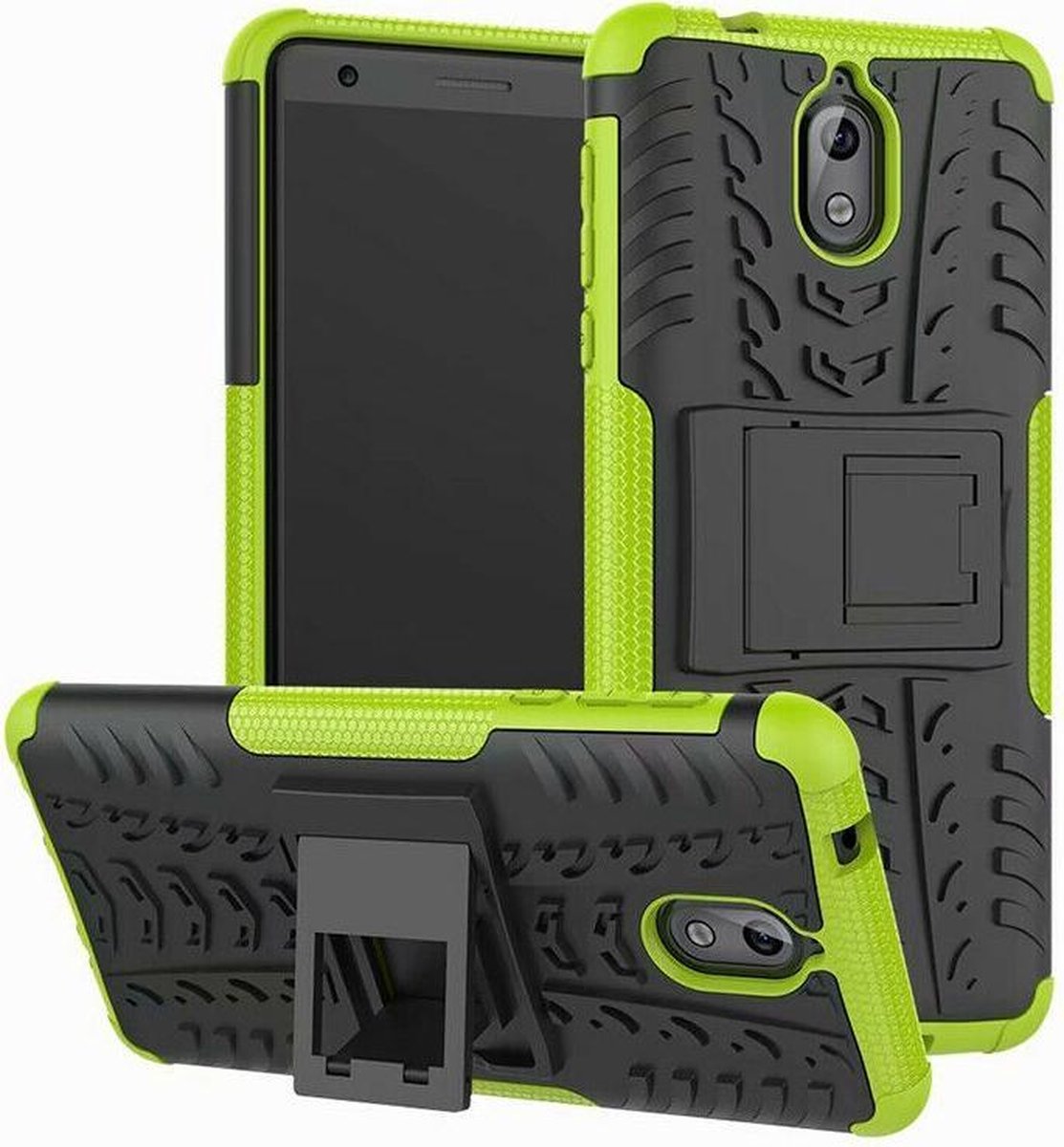 Nokia 2.1 2018 - Schokbestendige Back Cover - Groen