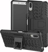 Sony Xperia L3 hoesje - Schokbestendige Back Cover - Zwart