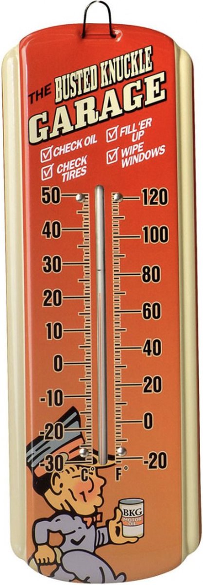 The Busted Knuckle Garage Mini Thermometer