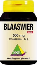 SNP Blaaswier 500 mg puur en 250 mcg jodium 60 capsules