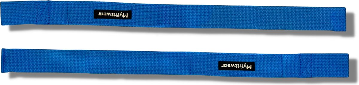 Myfittwear - Lifting straps blauw - Sport accesoires - Verbeteren van grip en kracht - Hoogwaardige kwaliteit