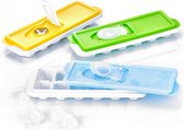Repus - Set van 3 - IJsblokjesvorm met Vuldop deksel - Mix kleur - IJsklontjes - Ice Cubes