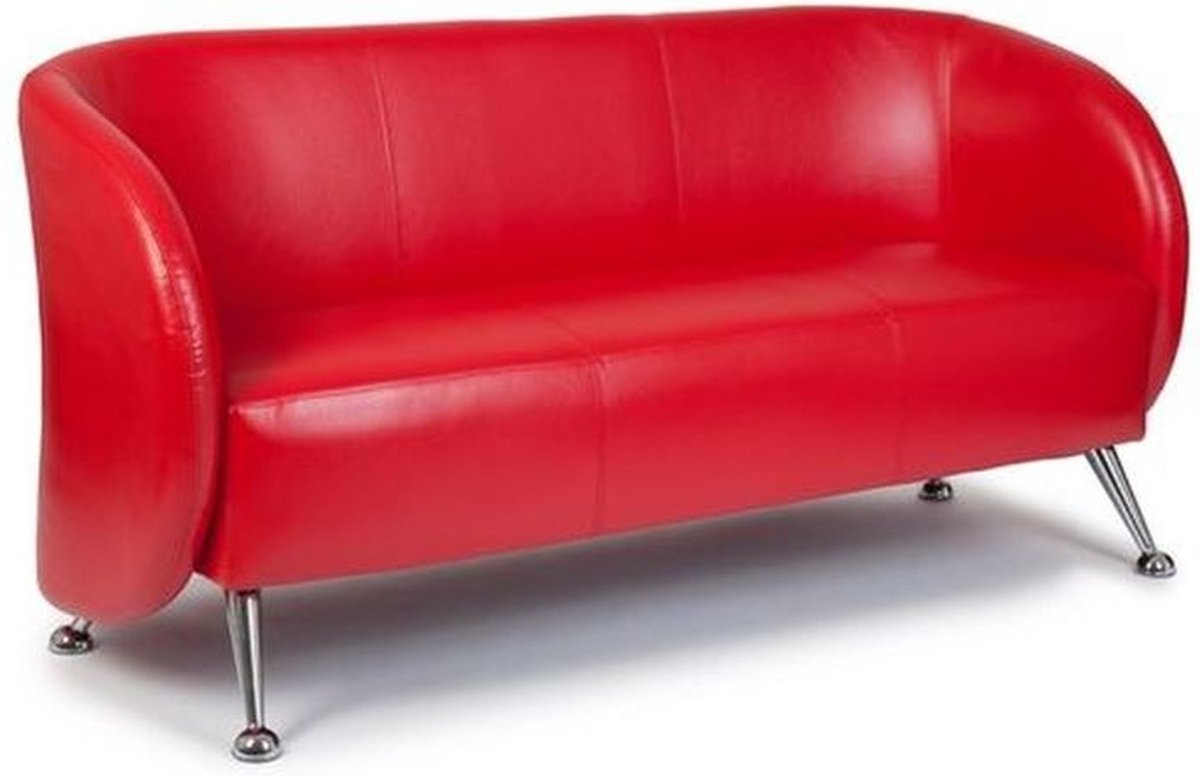 hjh office Loungesofa / Clubsofa ST. LUCIA Kunstleder 2-zit rood hjh OFFICE