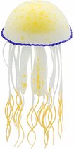 Nobleza Méduse en Siliconen - fausse méduse - décoration aquarium - fluo - décoration aquarium - Oranje
