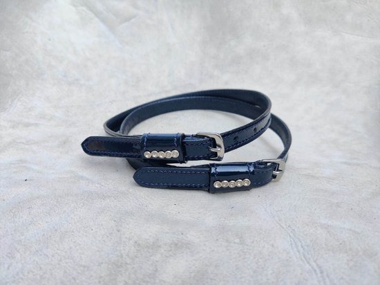 HB Showtime - lanières éperons - pierres - Laque Marine