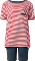 Dames shortama Lunatex boothals 124194 rood maat XL