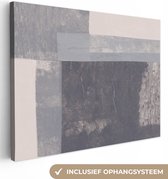 Canvas Schilderij Vormen - Abstract - Verf - Geometrie - 120x90 cm - Wanddecoratie