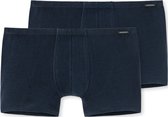 SCHIESSER Cotton Essentials boxer (2-pack) - heren short donkerblauw - Maat: XL