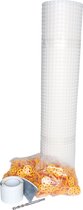 Promasil - Kit Noppenfolie / noppenmembraan met opgelast wapeningsnet - voor zoutbelaste muren bij opstijgend vocht - dikte 3 mm - 10m²