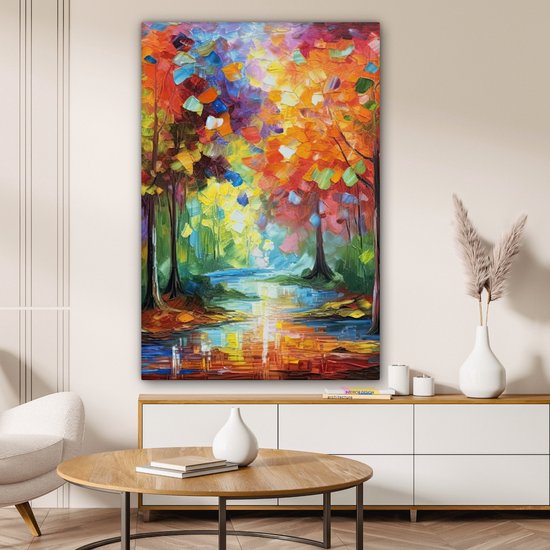 Peinture sur toile - Art coloré 80x120 - Accessoires de décoration de chambre - Toile murale - Tableaux modernes salon - Décoration murale chambre - Décoration murale cuisine - Toile murale intérieur - Décoration maison - Accessoires de maison