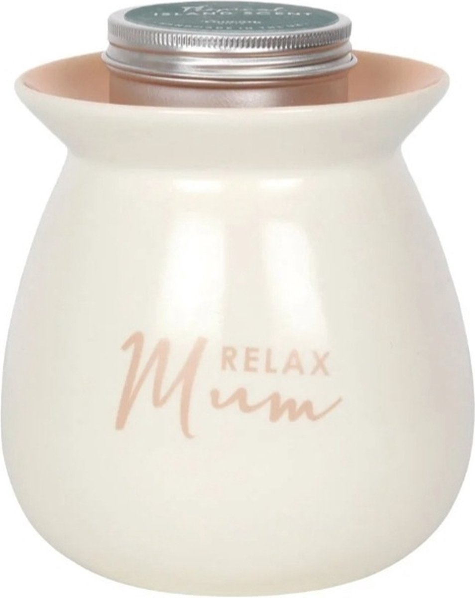 Goedkoopste Moederdag - Cadeauset - Moeder relax geurbrander - cadeau set - Kado - Moederdag - Liefde - Vegan wax