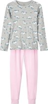 NAME IT NKFNIGHTSET GREY MELANGE UNICORN NOOS Ensemble de nuit Filles - Taille 122/128