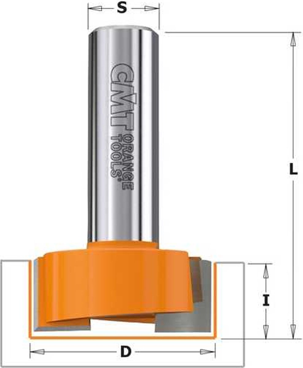 CMT Frezen Wisselmes-Kantenfrees HW Z2 S=12 D=19x60x120 top&kolflager