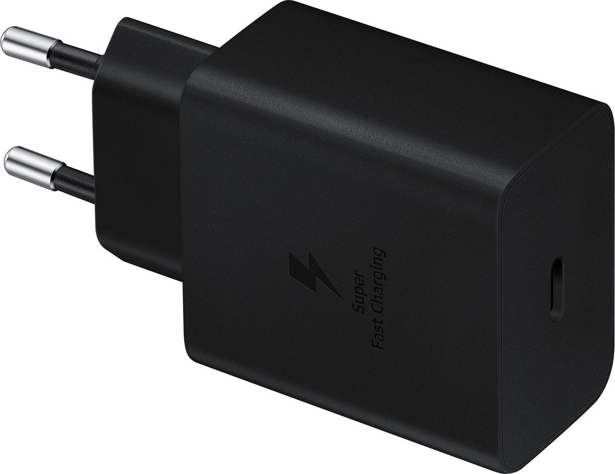 45W USB-C PD Adapter | Super Fast Charging 2.0 | Zwart | Oplader voor Samsung | Tablets | iPhone | iPad Pro | MacBook Air |