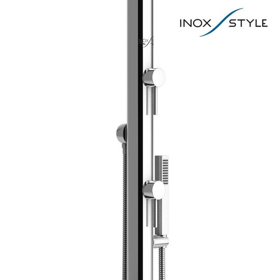 Semelle de douche extérieure en acier inoxydable 60 MMT Evo