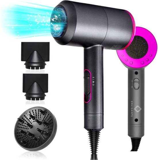Envigante Ionische Fohn | 2000W | Salon Haardroger | Fohn met diffuser ...