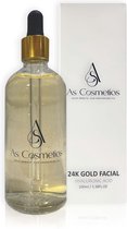 AS Cosmetics - 24k Gold Serum Hyaluronic - 100ML - NEW - Zeer grote formaat - Vegan - Dierproefvrij - Cadeautip