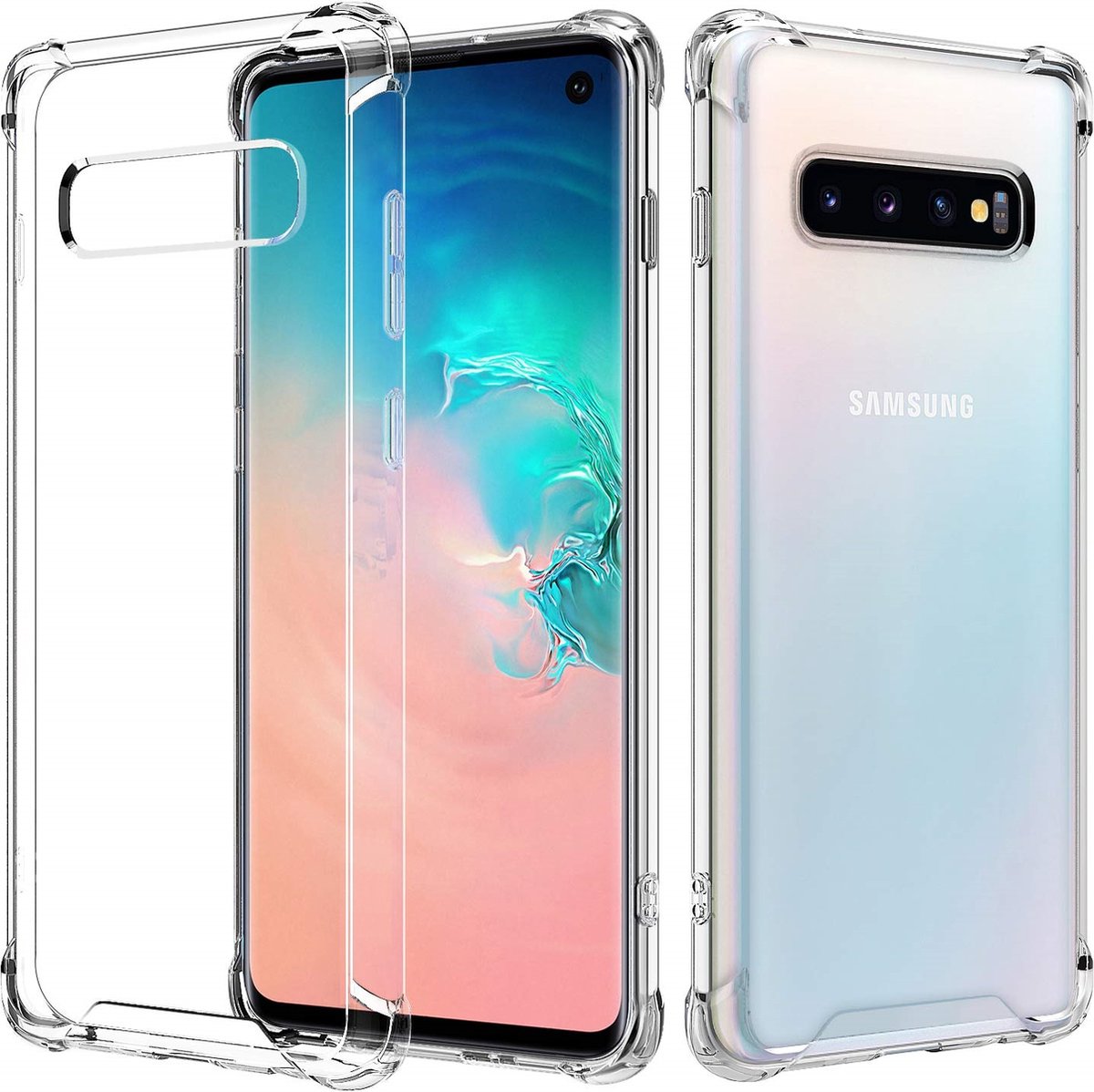 Hoesje voor Samsung Galaxy S10 backcover Shockproof siliconen Transparant