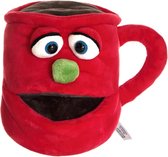 Living puppets handpop beker rood met groene neus 15cm