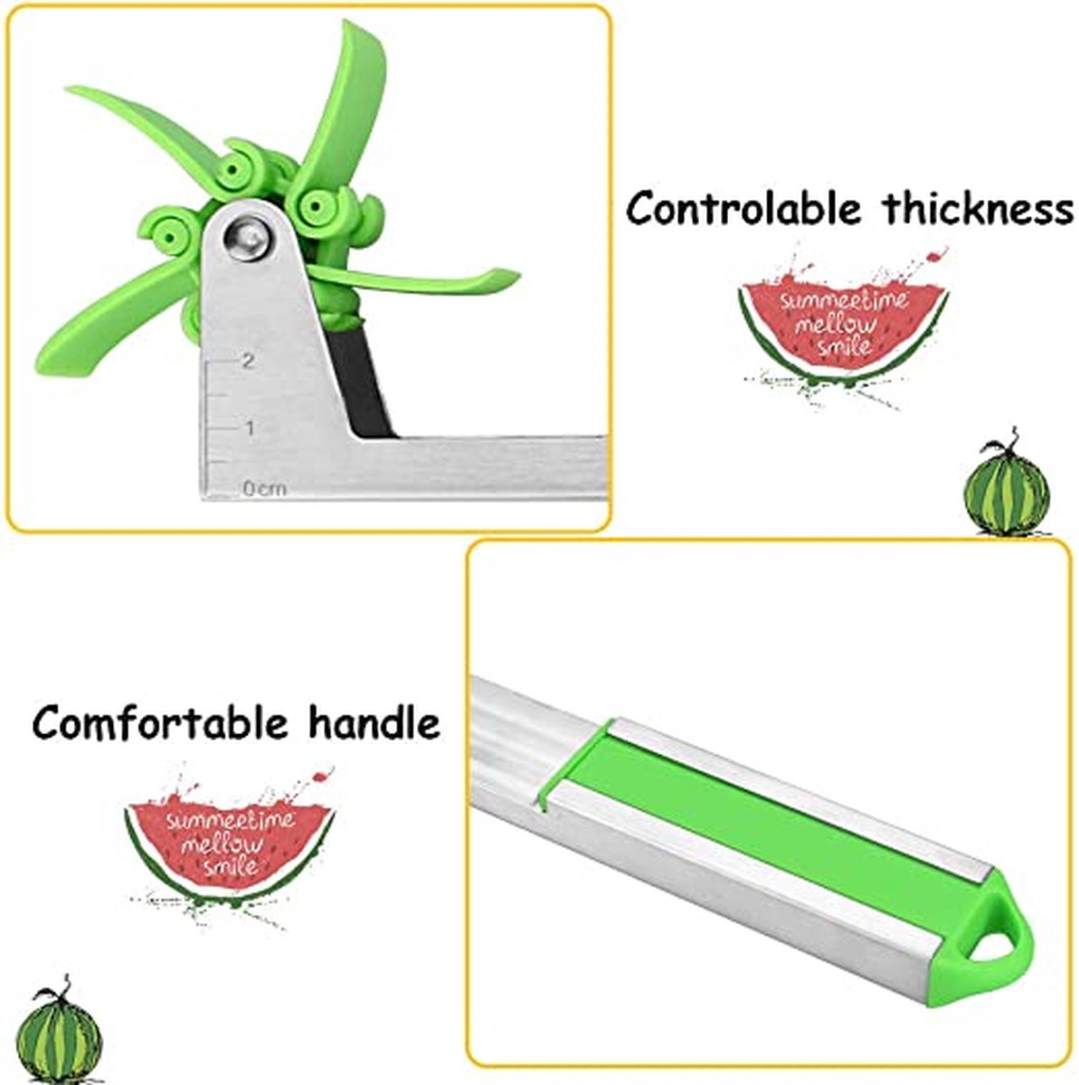 Couteau à fruits Summery Beach Gadgets - Moulin à vent - coupe-pastèque -  melons