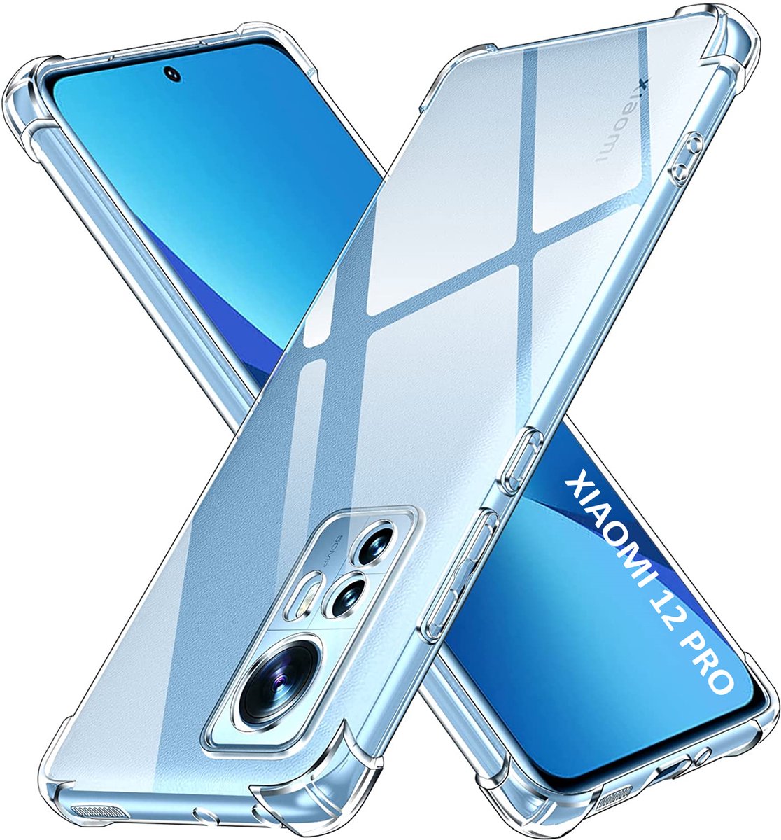 Hoesje voor Xiaomi 12 PRO backcover Shockproof siliconen Transparant