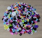 100 stuks mix badstof elastieken